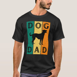 Dog Dad Retro Hondenliefhebber T-shirt