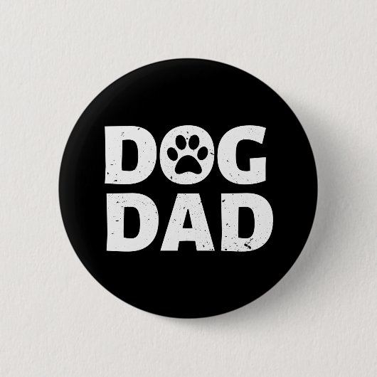 Dog Dad Ronde Button 5,7 Cm (Voorkant)