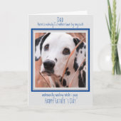 Dog Dad Schattigee hondenfoto Grappige Vaderdag Kaart (Voorkant)
