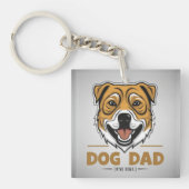 Dog Dad Sleutelhanger (Voorkant)