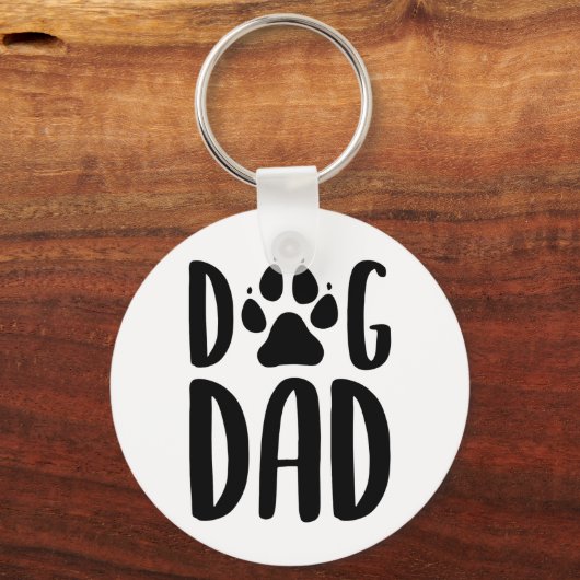 Dog Dad Sleutelhanger (Voorkant)
