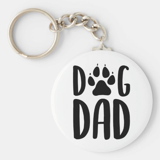 Dog Dad Sleutelhanger (Voorkant)