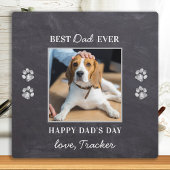 Dog Dad Specialized Pet Photo Rustic Vaderdag Fotoplaat