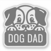 Dog Dad Sticker (Voorkant)