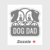 Dog Dad Sticker (Vel)