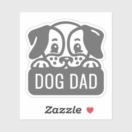 Dog Dad Sticker (Vel)
