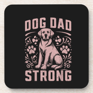 Dog Dad Strong Dog Dad Bier Onderzetter