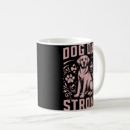 Dog Dad Strong Dog Dad Koffiemok (Voorkant rechts)