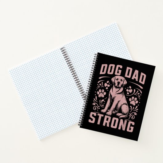 Dog Dad Strong Dog Dad Notitieboek (Binnen)