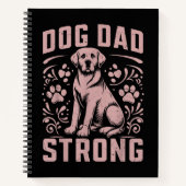 Dog Dad Strong Dog Dad Notitieboek (Voorkant)