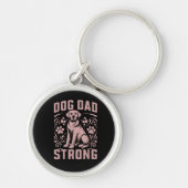 Dog Dad Strong Dog Dad Sleutelhanger (Voorkant)