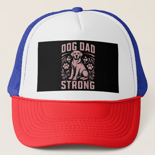 Dog Dad Strong Dog Dad Trucker Pet (Voorkant)