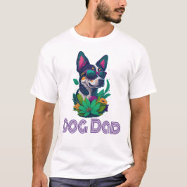 Dog Dad, Summer Style - Cool and Funny Gift T-shirt