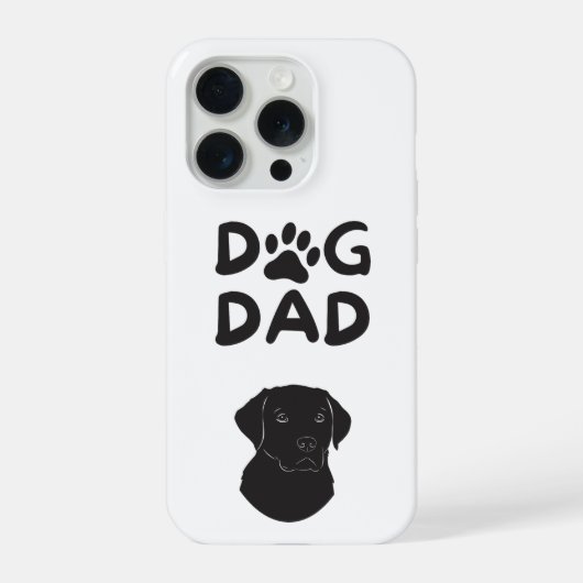 Dog Dad T-shirt | Funny Pet Lovers Tee iPhone Hoesje (Achterkant)
