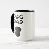Dog Dad T-shirt | Funny Pet Lovers Tee Mok (Voorkant links)