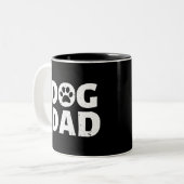 Dog Dad Tweekleurige Koffiemok (Voorkant links)