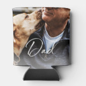 Dog Dad Vaderdag Foto Blikjeskoeler (Achterkant)