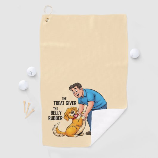 Dog Dad Vaderdag Golfhanddoek (Insitu)