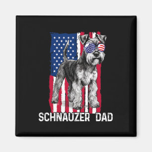 Dog Dad Vaders Day Gift Mini Schnauzer Verenigde S Magneet