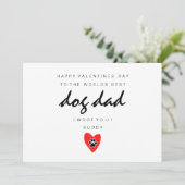 Dog Dad Valentines Card (Staand voorkant)