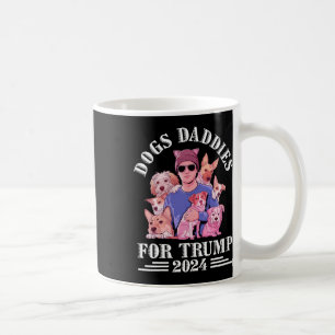 Dog Daddies voor Trump 2024 Kinderloze Dog Lady Vo Koffiemok