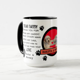 DOG DADDY VAN DE KLANT. DEAR DAD pET COFFEE Mok