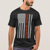 Dog Dads Cadeaus Vaderdag Amerikaanse vlag Pride T-shirt (Voorkant)