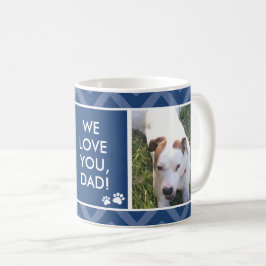 Dog Dads We/I Love You Custom Photo Blue Mok