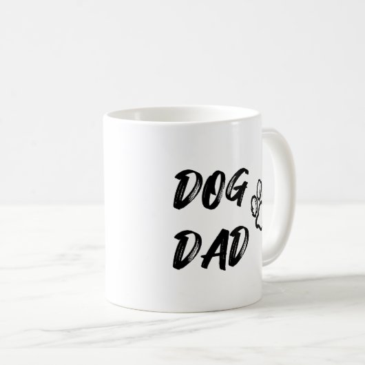 Dog Dag Coffee Mok - Wit (Voorkant rechts)