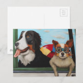 Dog dagen van de zomer briefkaart (Voorkant / Achterkant)