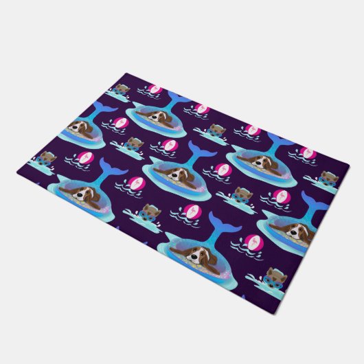 Dog dagen van de zomer deurmat (Schuin)