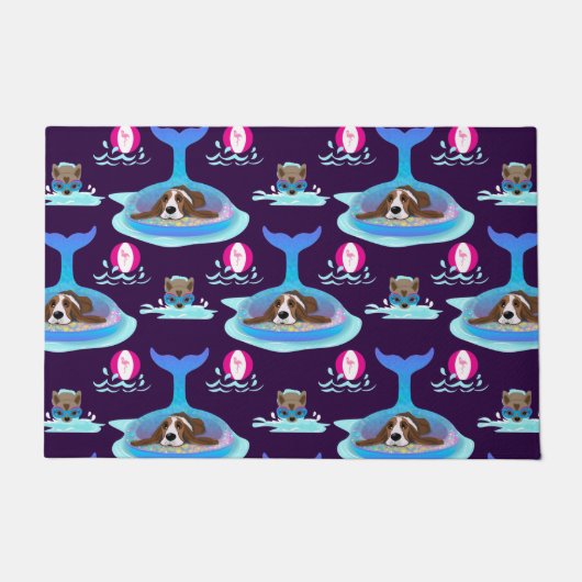 Dog dagen van de zomer deurmat (Voorkant)