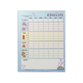 Dog Daily Tracker: Maandag Starter Notitieblok (Linkerzijde)