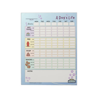 Dog Daily Tracker: Maandag Starter Notitieblok
