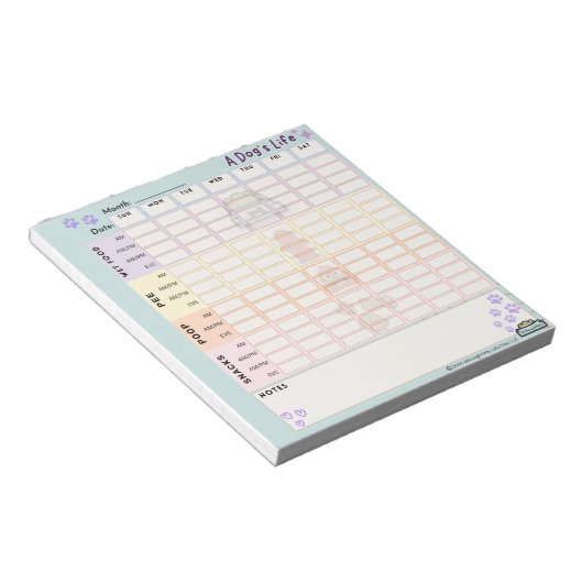 Dog Daily Tracker Notitieblok 40 pagina's Zondag S (Schuin)