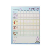 Dog Daily Tracker, Zondag Start Notitieblok (Linkerzijde)