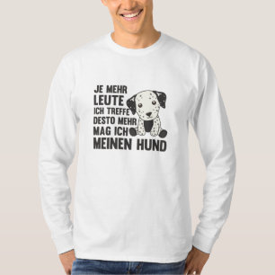 Dog Dalmatian houdt er niet van dat mensen honden T-shirt