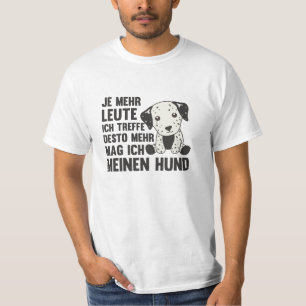 Dog Dalmatian houdt er niet van dat mensen honden  T-shirt
