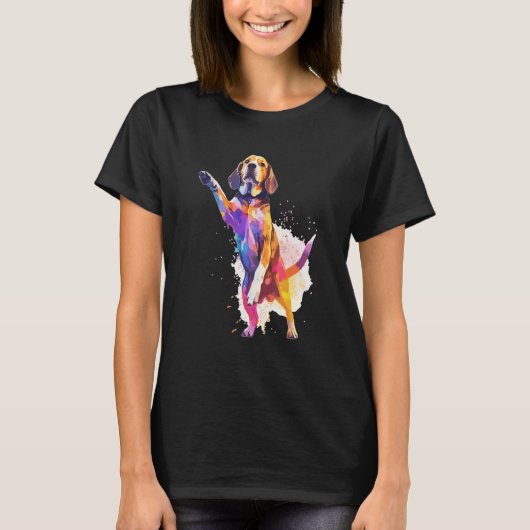 Dog Dance Competition  Dancing Beagle Dog T-shirt (Voorkant)