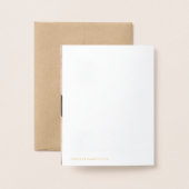 Dog Dank u - voeg de Foto van Pup binnen - Douane Folie Kaarten (Met envelop)