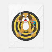 Dog Darts Dart Dartboard Fleece Deken (Voorkant)