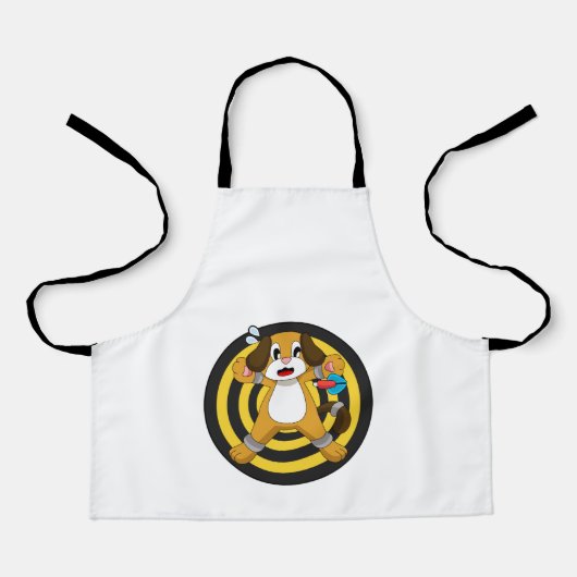 Dog Darts Dart Dartboard Schort (Voorkant)