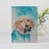 Dog Day Blues Bedankkaart (Staand voorkant)