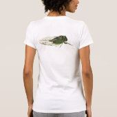 Dog Day Cicada Linne's Cicada on a Shirt! T-shirt (Achterkant)