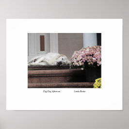 Dog Day middag door Linda Becker Poster