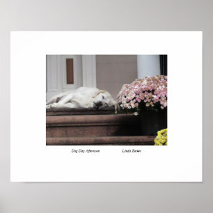 Dog Day middag door Linda Becker Poster