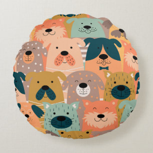 Dog Day Rond Kussen