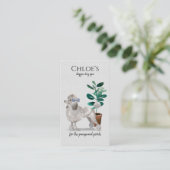 Dog Day Spa Groom Business & Afspraak Herinnering Visitekaartje (Staand voorkant)