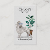 Dog Day Spa Groom Business & Afspraak Herinnering Visitekaartje (Voorkant)