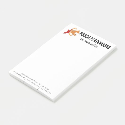 Dog Daycare Business Custom Post-it® Notes (Schuin)